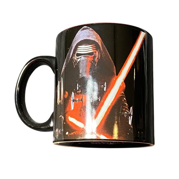 Star Wars Kylo Ren Ceramic Mug 16oz Black & Red Collectible - Picture 1 of 8